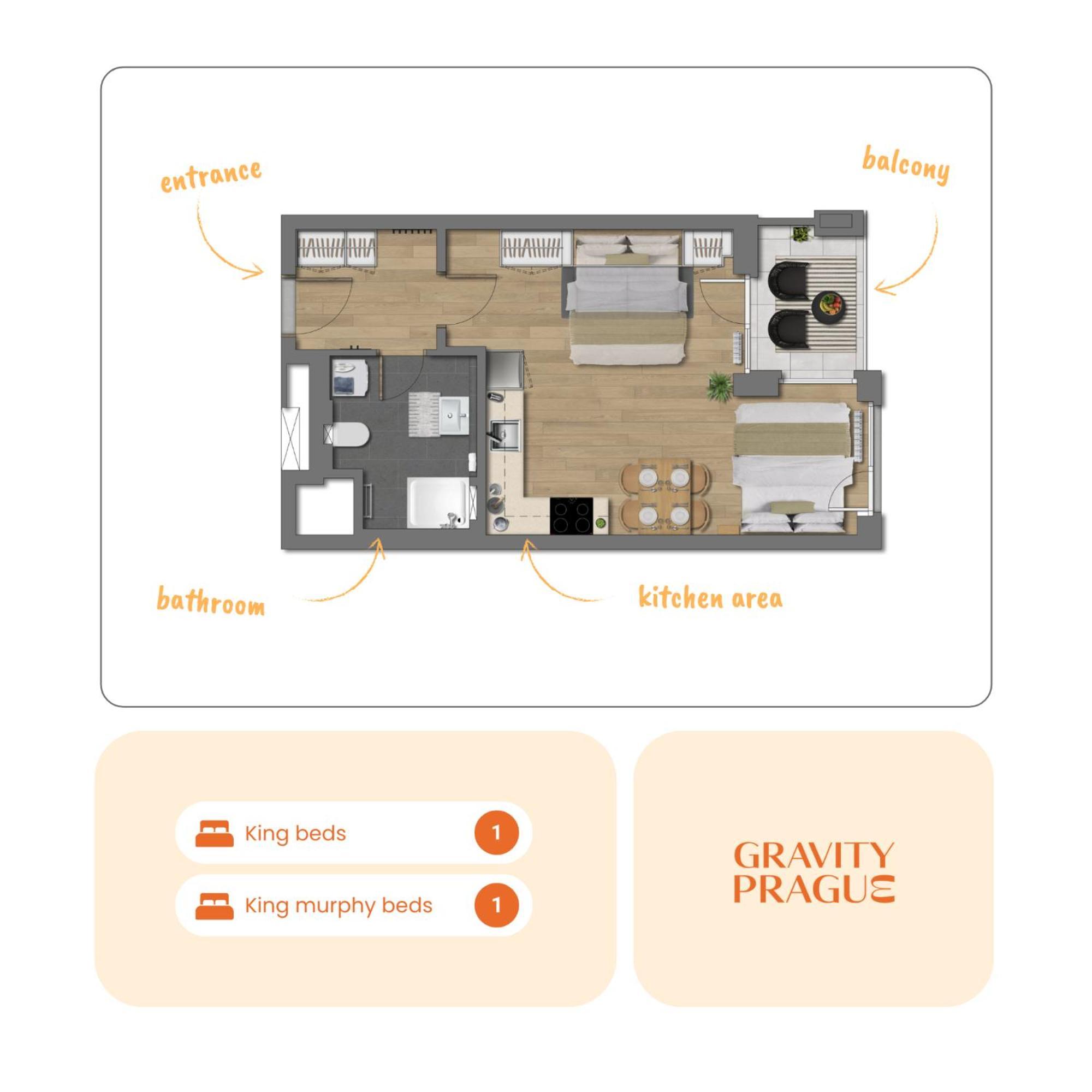 Yellow Apartment - Balcony, Free Parking, By Gravity פראג מראה חיצוני תמונה